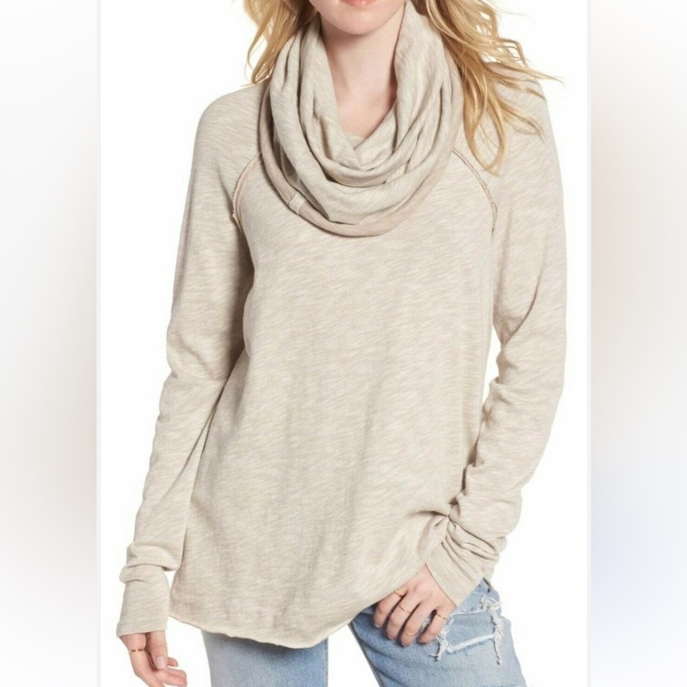Free People FP Beach Women's Cocoon Cowl Neck Top Size M Based on Measurements